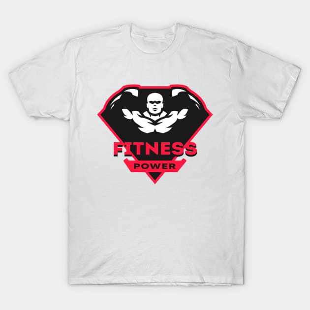 Fitness power. T-Shirt by Cridmax